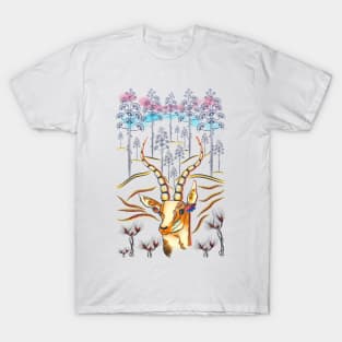 Vibrant Jungle Antelope T-Shirt